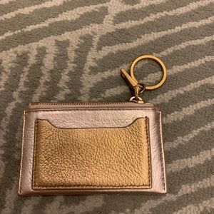 J. Crew key ring wrstlet leather
